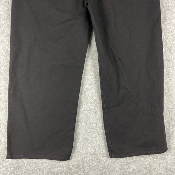 Joshua Mohamed Jeans Men 34x28 Black Wide Leg Baggy Skate Grunge Hip Hop - Picture 11 of 15